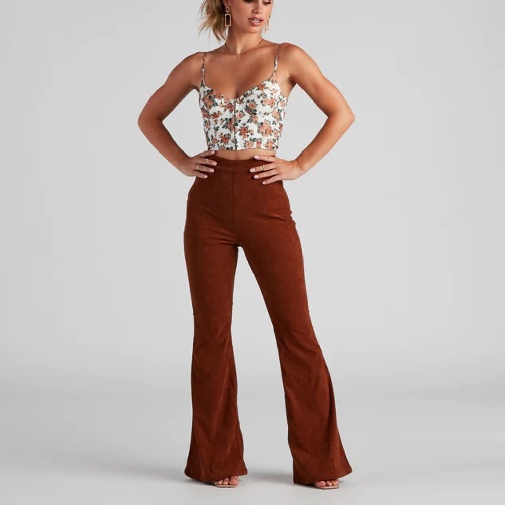 Break The Record Corduroy Flare Pants NWOT Windsor
